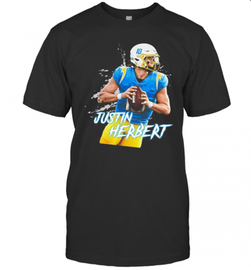 Justin Herbert 10 Los Angeles Football T-Shirt
