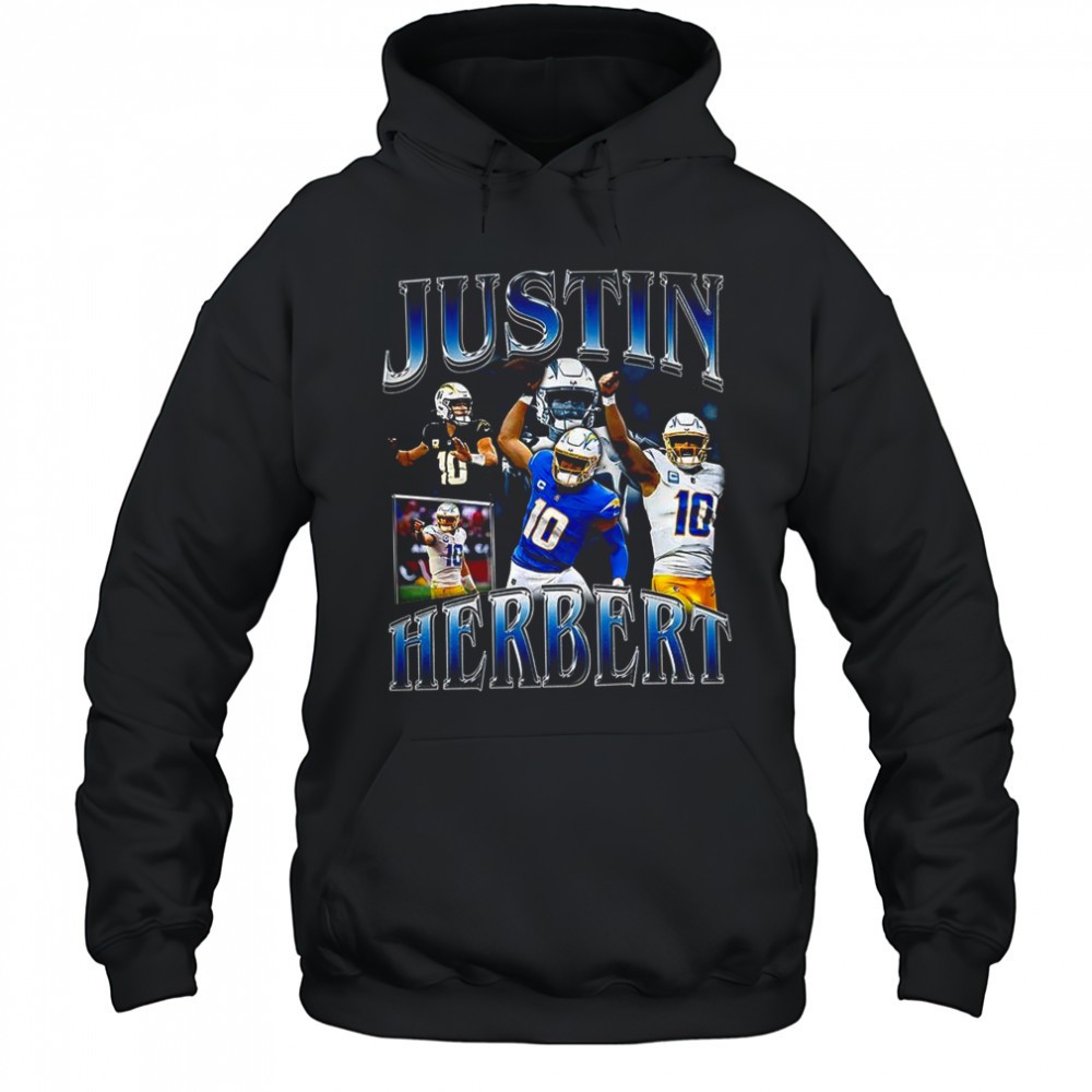Justin Herbert Los Angeles Chargers football player collage vintage shirt