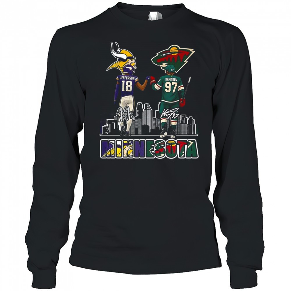 justin-jefferson-minnesota-vikings-touch-hand-kirill-kaprizov-minnesota-wild-shi-etglq9oe Justin Jefferson Minnesota Vikings touch hand Kirill Kaprizov Minnesota Wild shirt