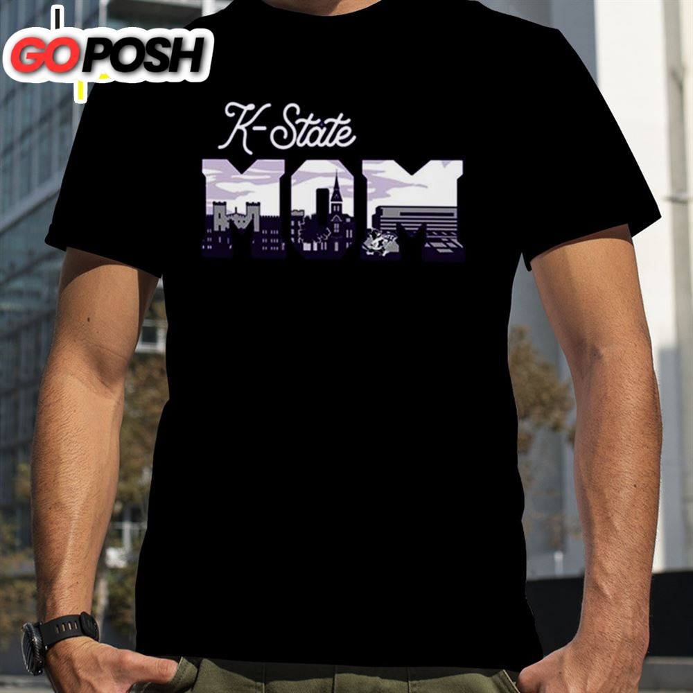 K-State Wildcats Womens White Campus Mom Mothers Day Shirt