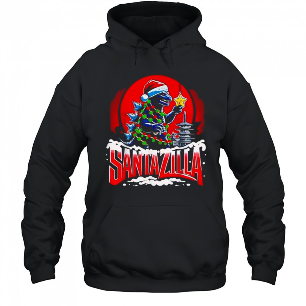 Kaiju Christmas Santazilla Japanese Monster Dinosaur shirt