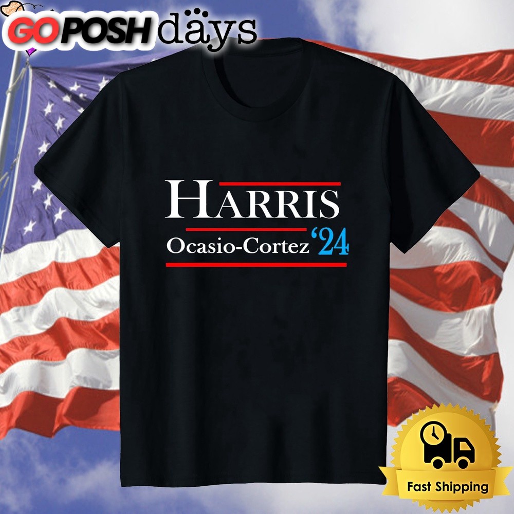 Kamala Harris Alexandria Ocasio-Cortez 2024 President Vote Unisex T-Shirt