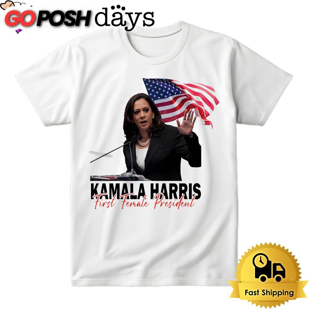 Kamala Harris First Female President Bright T Shirts