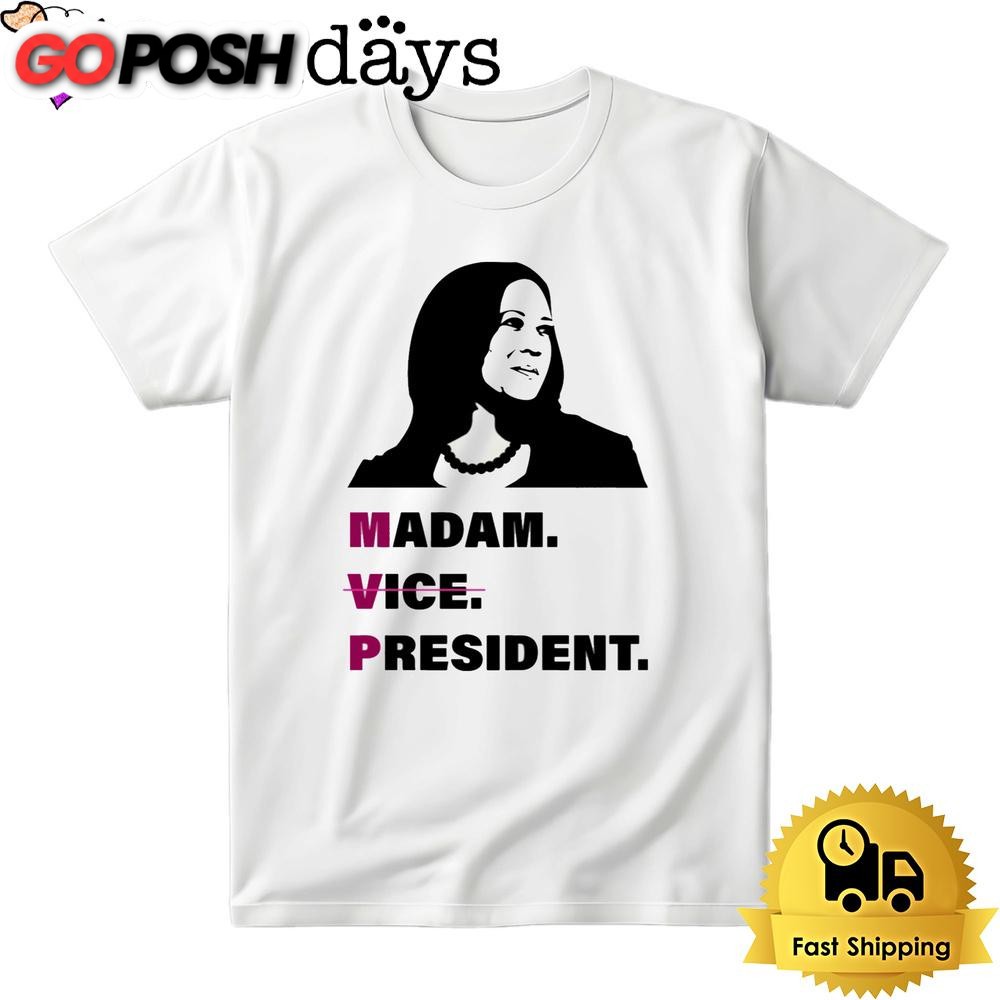 Kamala Harris Madam Vice President Bright T Shirt