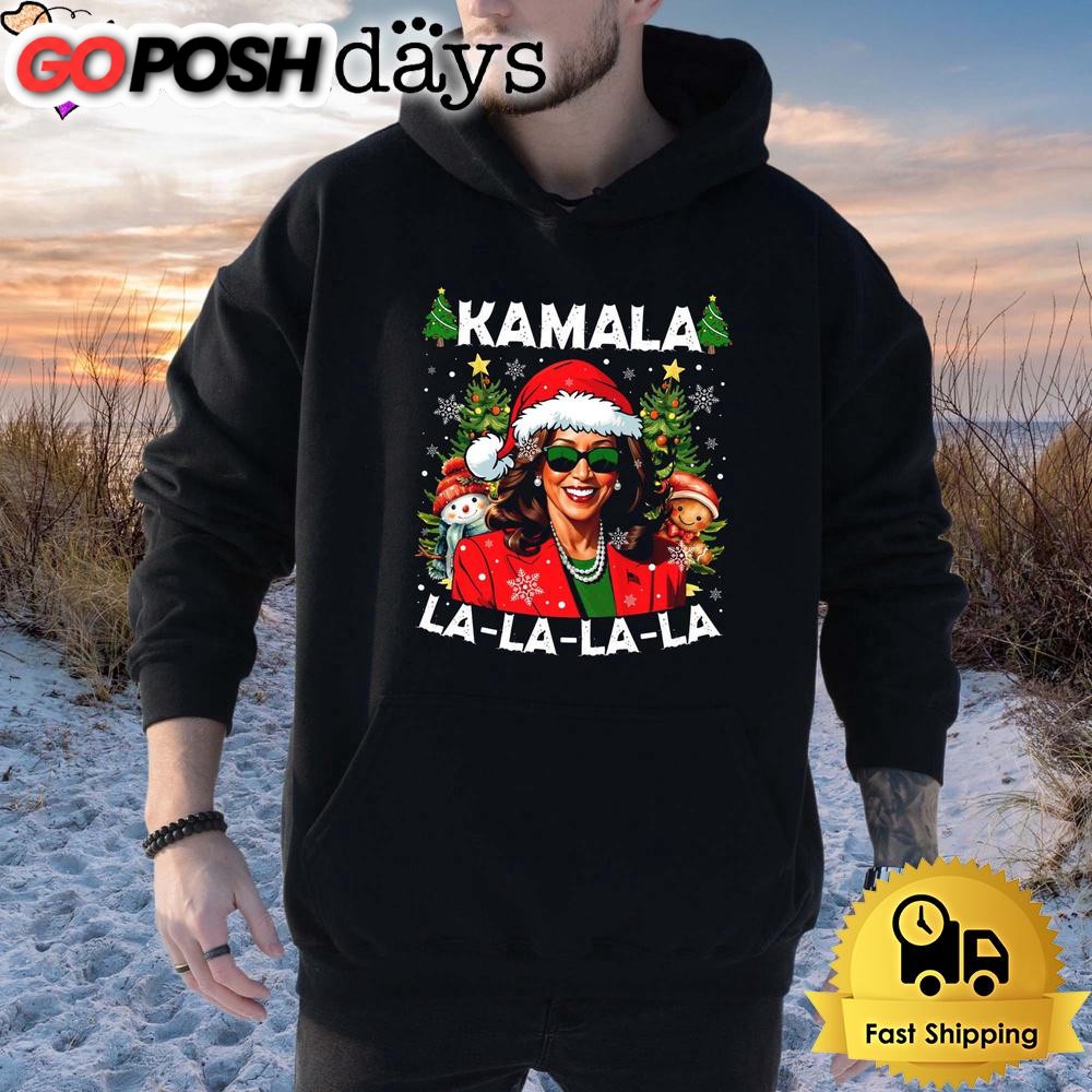 kamala-la-la-la-christmas-t-shirt-yksty3cd Kamala La La La Christmas T Shirt