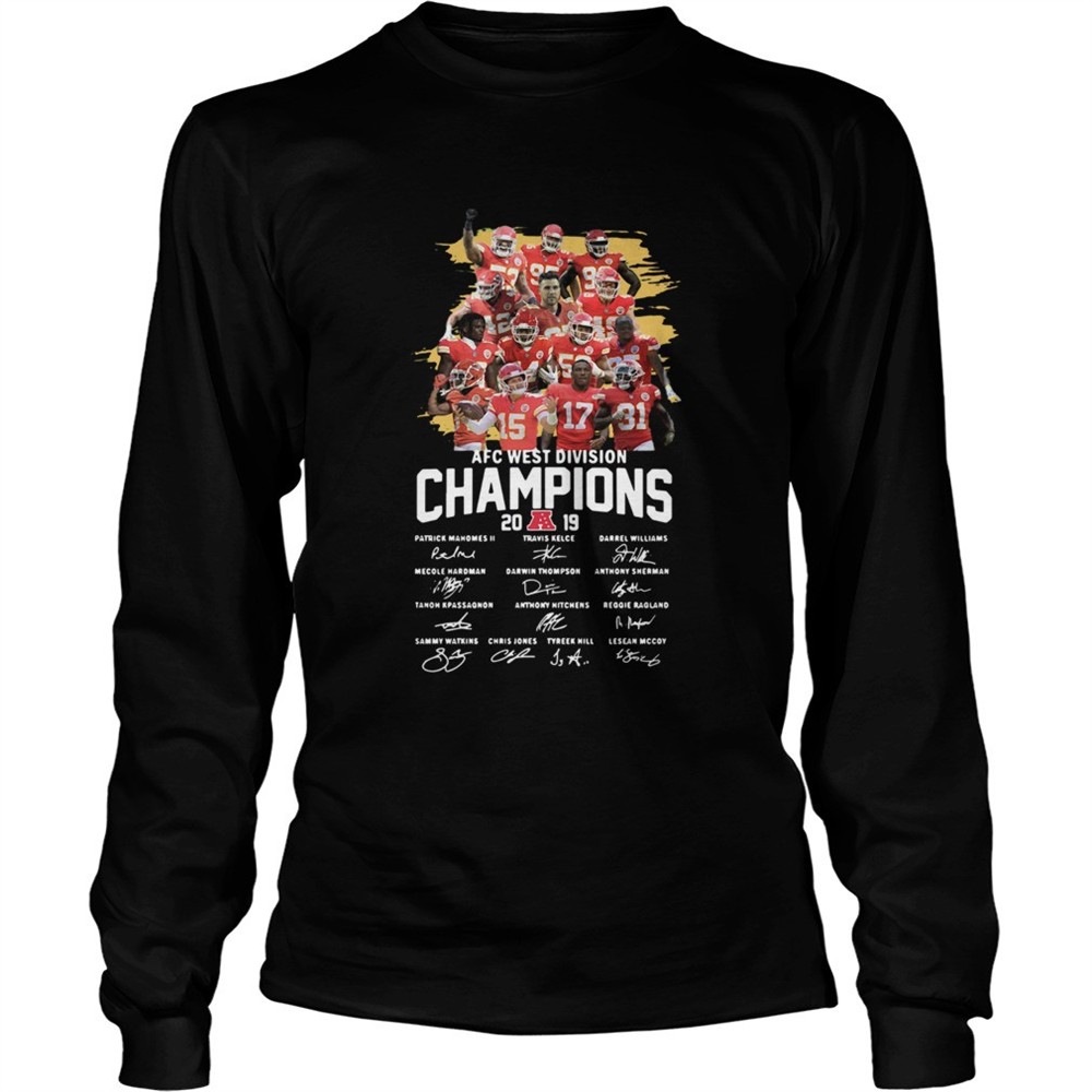 kansas-city-chiefs-2019-afc-west-division-champions-signatures-shirt-t1hco93l Kansas City Chiefs 2019 AFC West Division Champions Signatures shirt