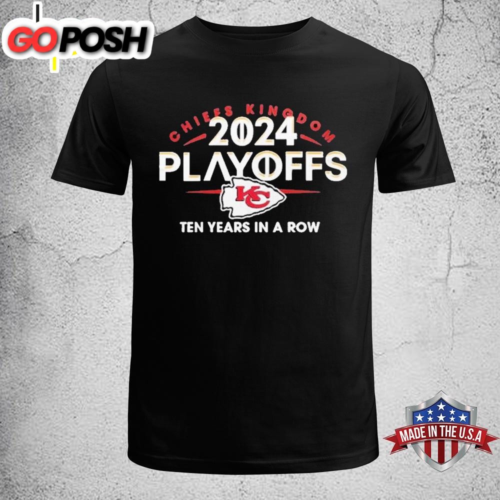 Kansas City Chiefs 2024 Playoffs Afc West Clinched Unisex T-Shirt