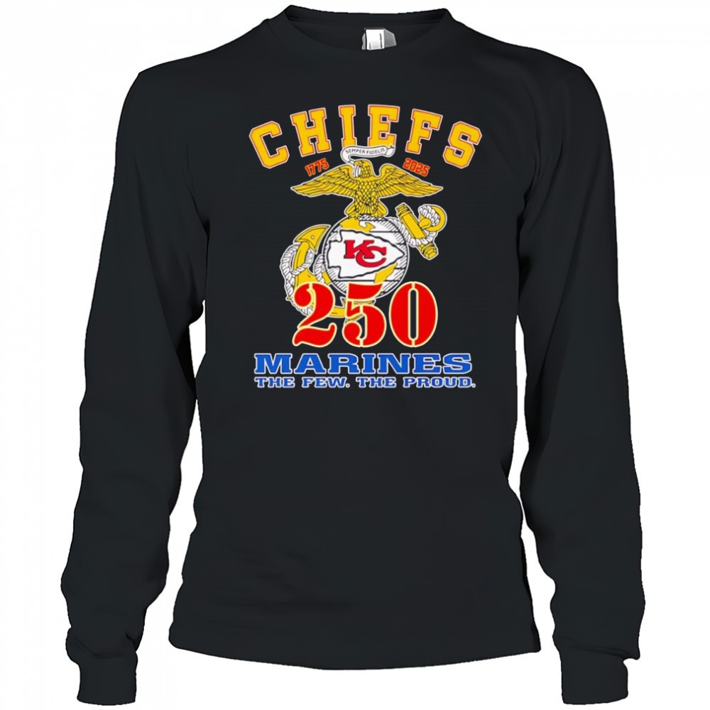 kansas-city-chiefs-250-marines-the-few-the-proud-shirt-508mrlh5 Kansas City Chiefs 250 Marines the few the proud shirt