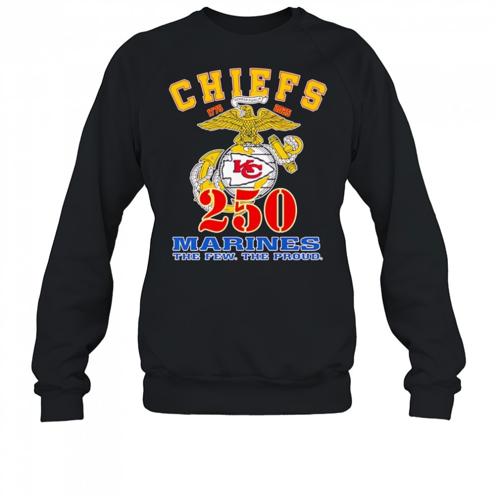 kansas-city-chiefs-250-marines-the-few-the-proud-shirt-508mrlh5 Kansas City Chiefs 250 Marines the few the proud shirt