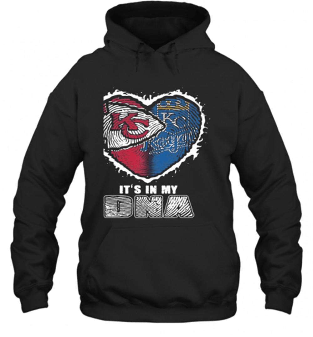 Kansas City Chiefs And Kansas City Royals ItS In My Dna T-Shirt
