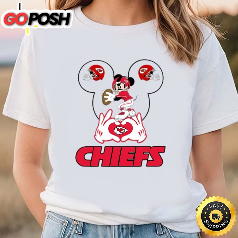 Kansas City Chiefs Football Mickey Mouse T Shirt, Valentines Day…