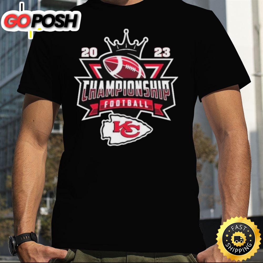 Kansas City Chiefs Football Nfl 2025 Championship Crown Logo Shirt