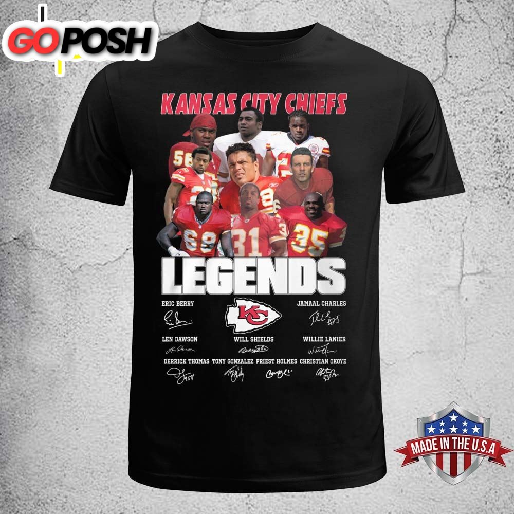 Kansas City Chiefs Legends Unisex Black T-Shirt