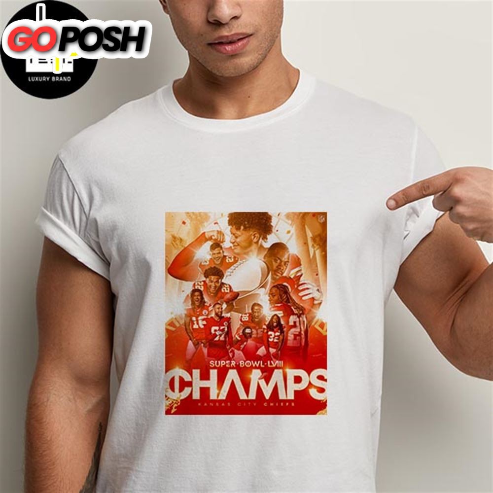 Kansas City Chiefs Super Bowl Champions Lviii 2025 Fan Gifts Classic T-Shirt