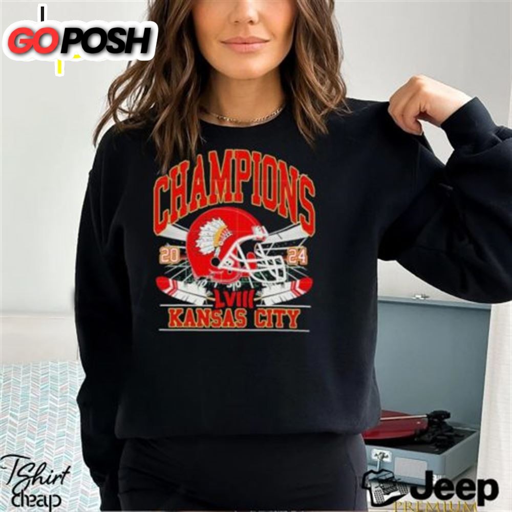 Kansas City Chiefs Super Bowl Lviii Las Vegas 2025 Helmet Shirt