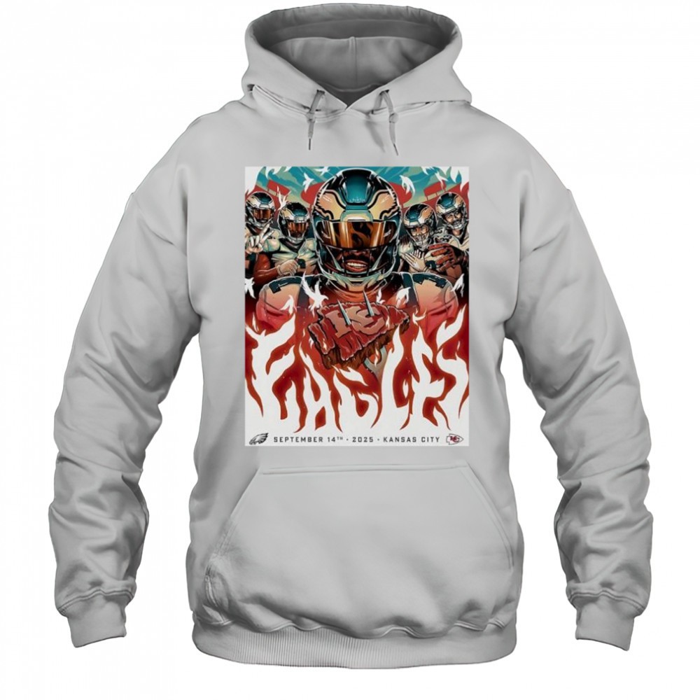 Kansas City Chiefs vs Philadelphia Eagles Gamedays comic shirt