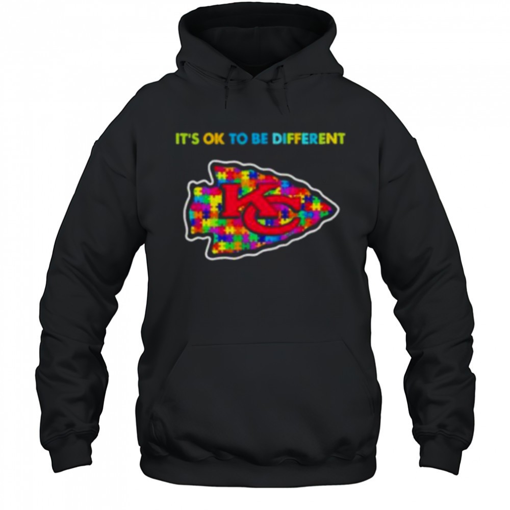 Kansas City Chiefs x Autism awareness its ok to be different Shirt