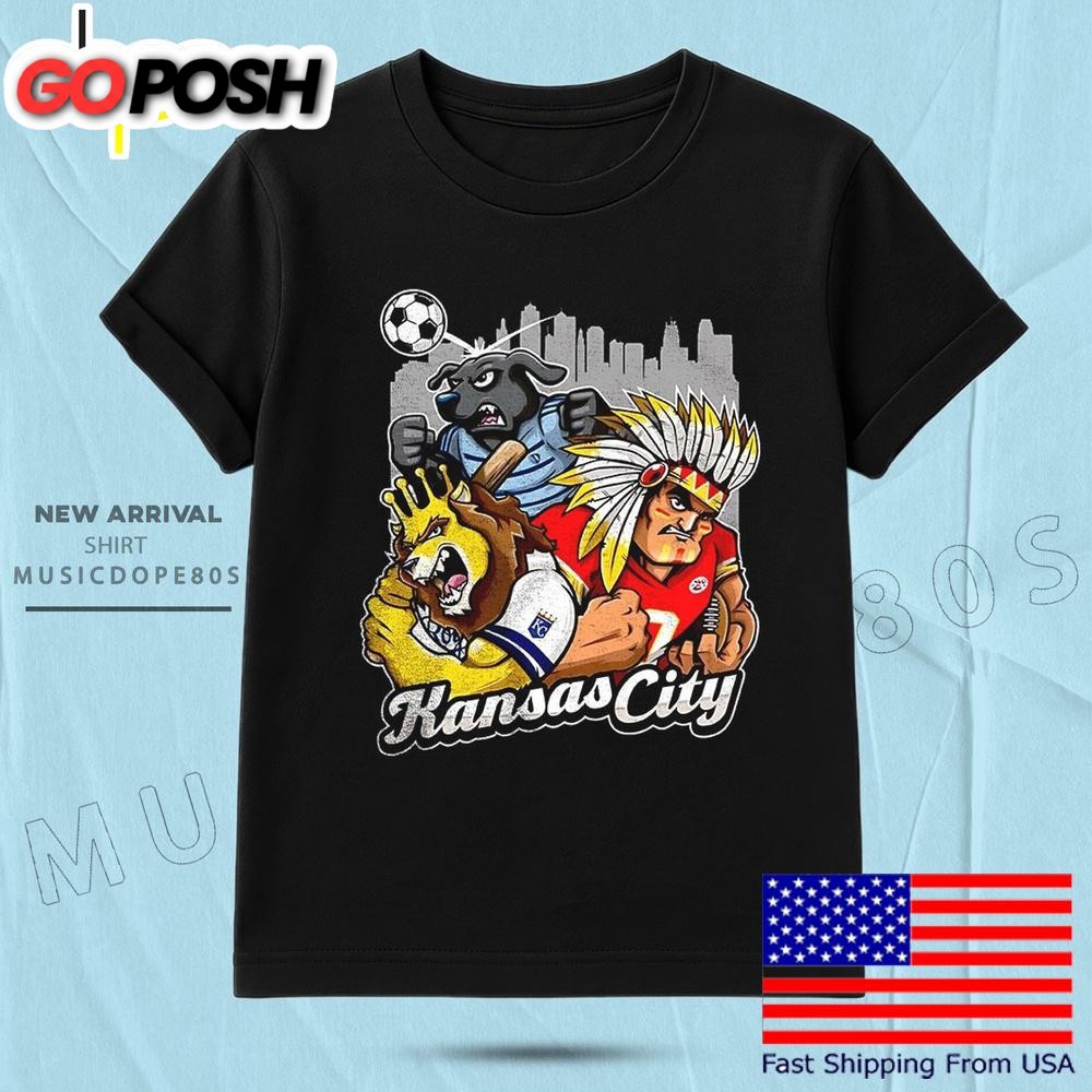 Kansas City Sports Team Mascot T Shirt