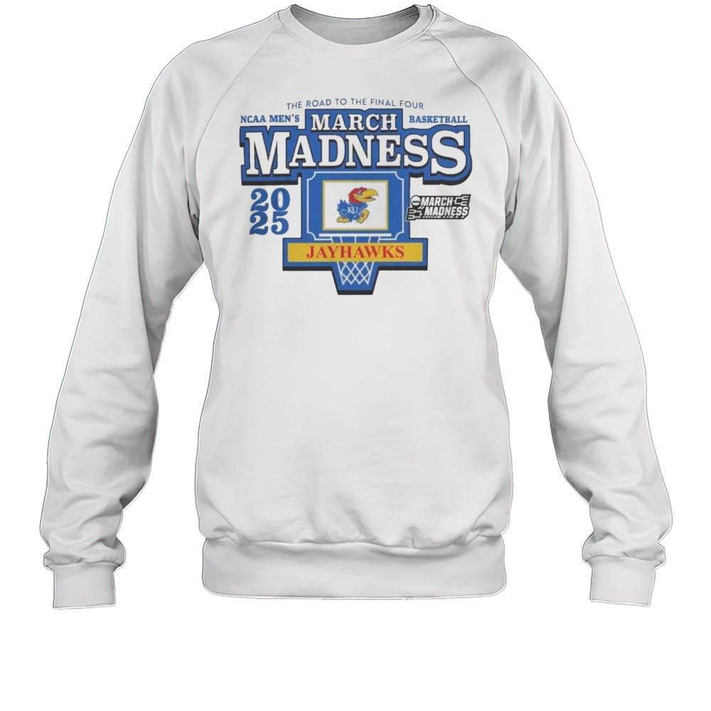 Kansas Jayhawks 2025 NCAA Mens Basketball March Madness The Road To The Final Four Shirt