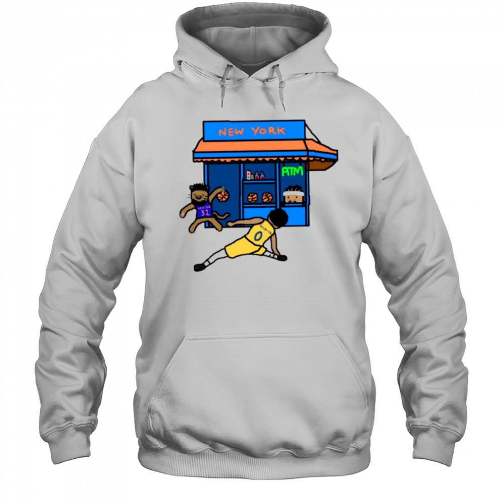 Karl Anthony Towns Bodega KAT vs Tyrese Haliburton cartoon shirt