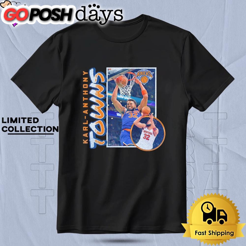 Karl-Anthony Towns New York Knicks Player Graphic T Shirt