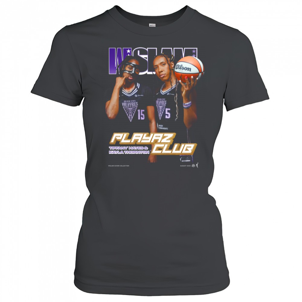 kayla-thornton-tiffany-hayes-golden-state-valkyries-slam-unisex-cover-t-shirt-2trfb16x Kayla Thornton & Tiffany Hayes Golden State Valkyries SLAM Unisex Cover T Shirt