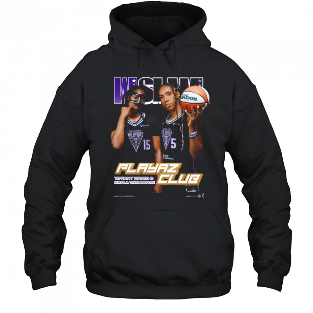 Kayla Thornton & Tiffany Hayes Golden State Valkyries SLAM Unisex Cover T Shirt