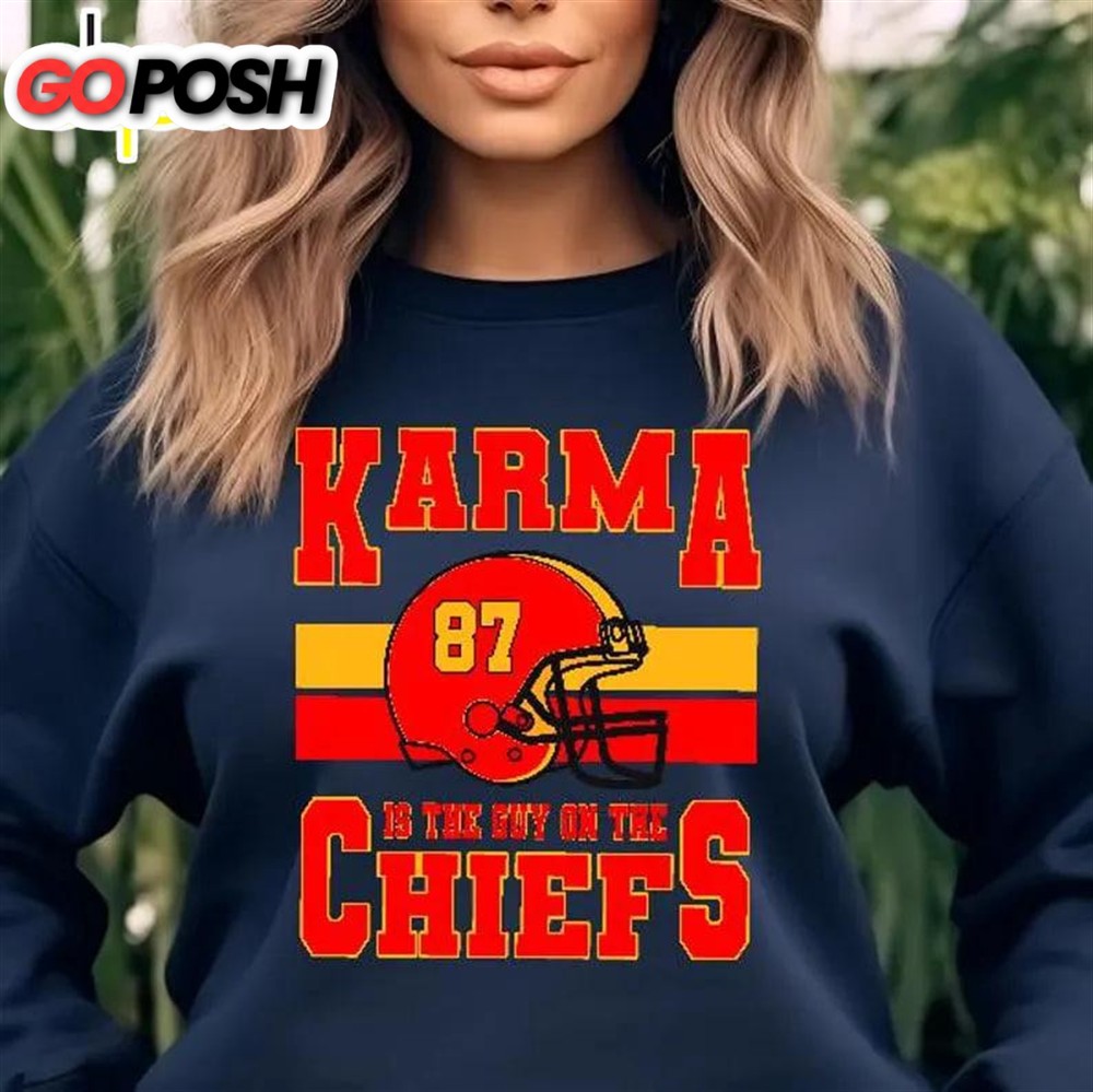KC Chiefs Karma Sweatshirt Taylors Boyfriend Sweatshirt