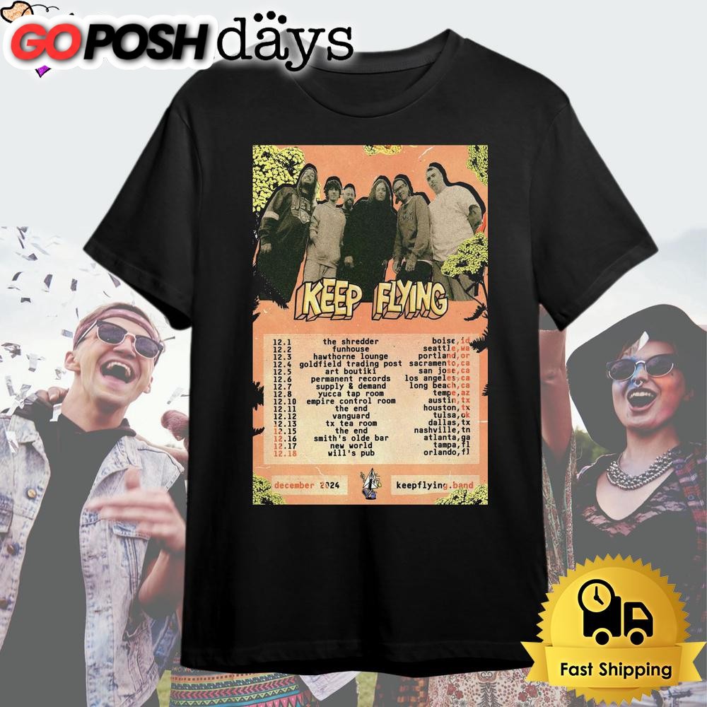 Keep Flying Tour December 2024 T Shirt