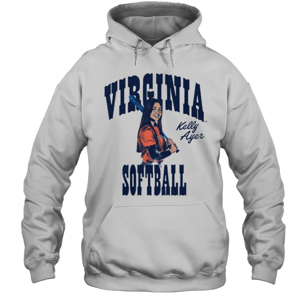 Kelly Ayer Box Letter Virginia Cavaliers Softball NCAA Division I Graphic t-shirt