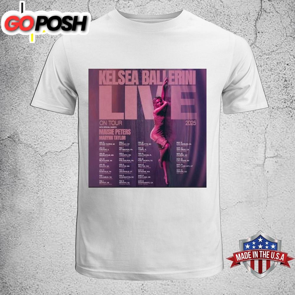 Kelsea Ballerini Live On Tour Dates 2025 Unisex T-Shirt