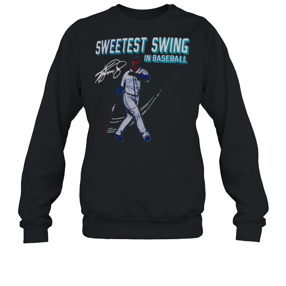 Ken Griffey Jr. Seattle Mariners Homage Illustration Baseball Shirt