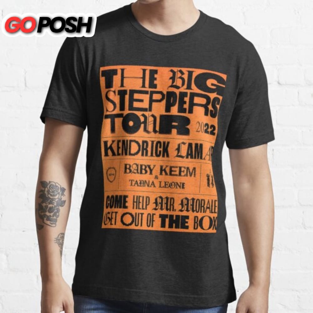 Kendrick Lamar Big Steppers Tour 2025 Masmei Essential Black Unisex T-shirt