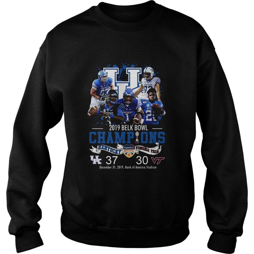 Kentucky 2019 belk bowl champions Kentucky vs Virginia Tech shirt