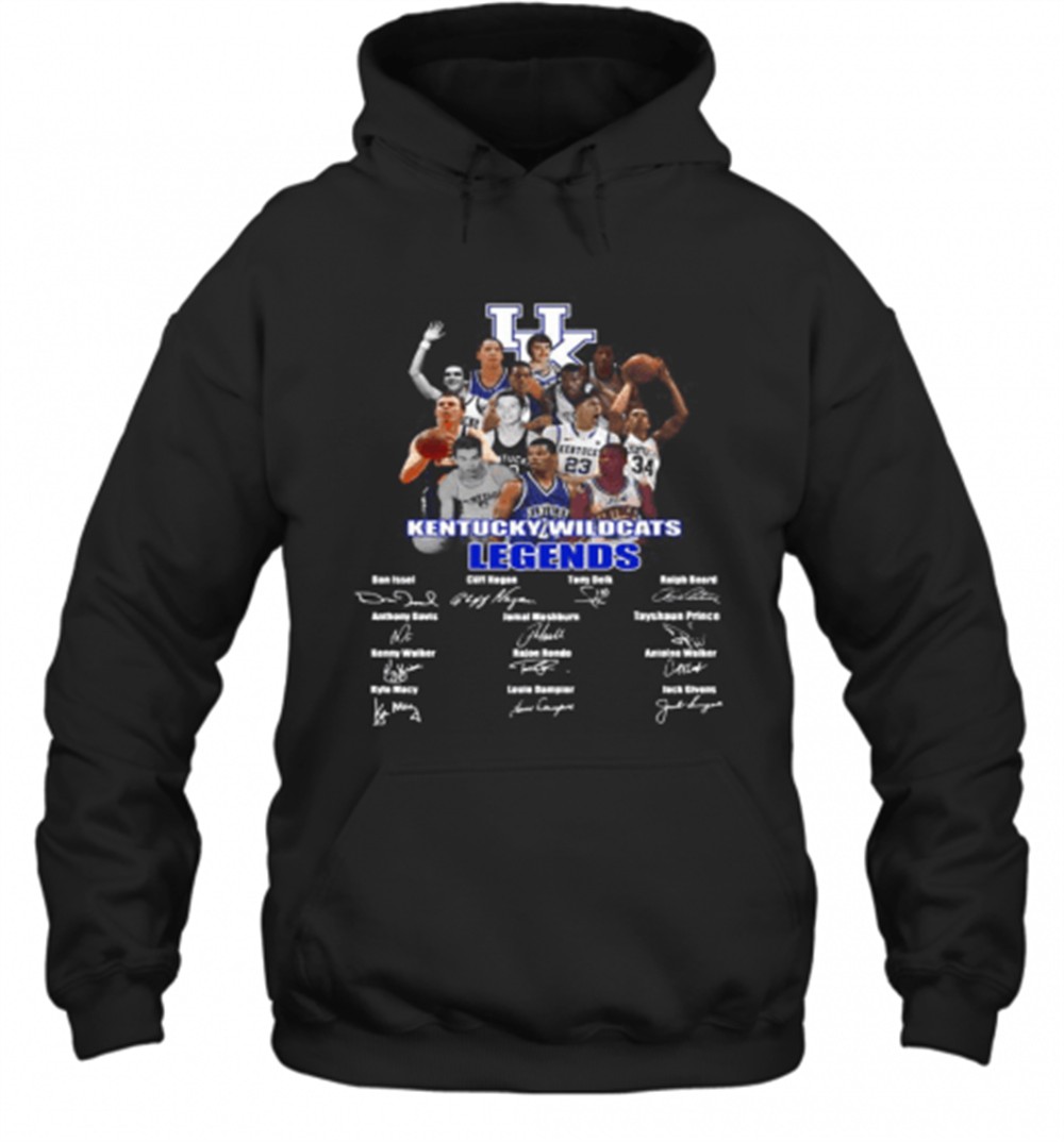 Kentucky Wildcats Legends Basketball Players Signatures T-Shirt