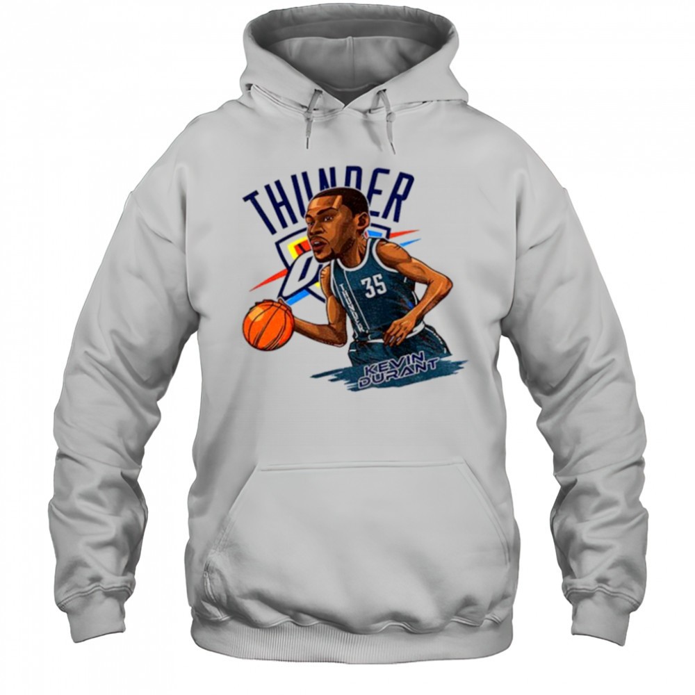 Kevin Durant 35 Oklahoma City Thunder NBA Basketball cartoon shirt