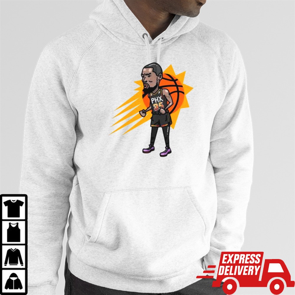 Kevin Durant Phoenix Suns player cartoon shirt