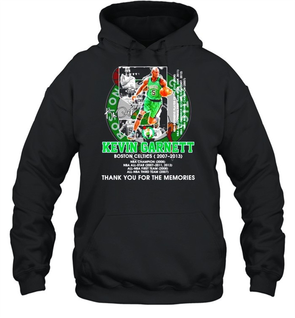 Kevin Garnett Boston Celtics 2007-2021 signature t-shirt