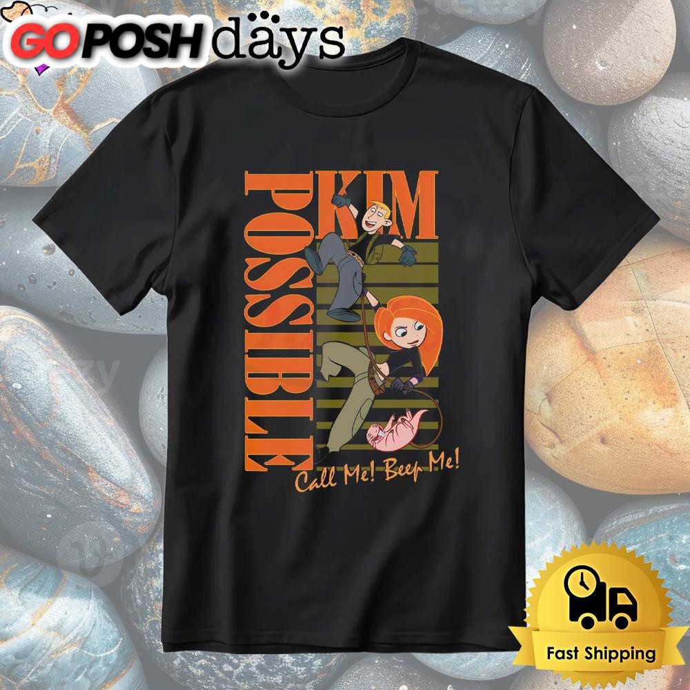 Kim Possible Call Me Beep Me Retro Graphic Shirt