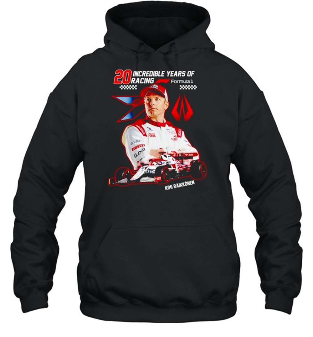 Kimi Raikkonen 20 incredible years of racing shirt
