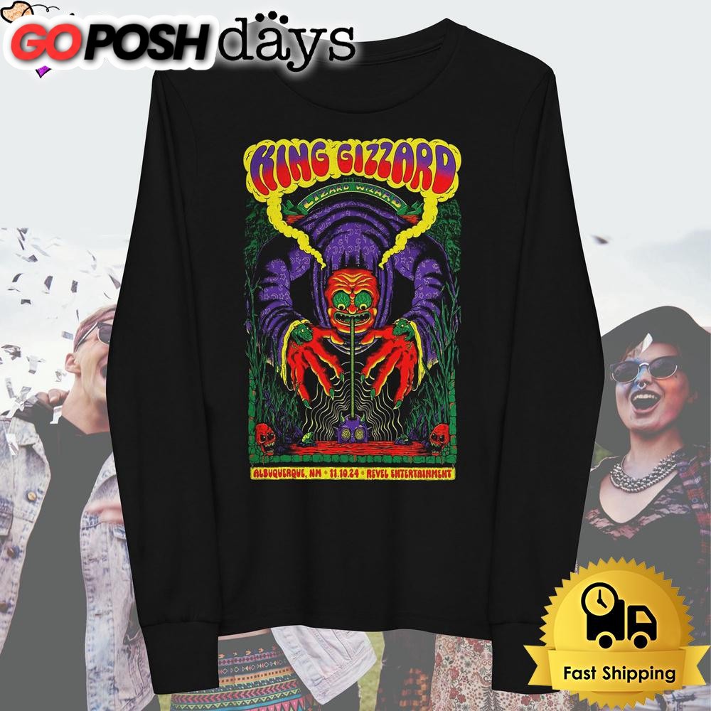 king-gizzard-and-the-lizard-wizard-tour-at-albuquerque-nm-nov-10-2024-t-shirt-xhxgi0hf King Gizzard And The Lizard Wizard Tour At Albuquerque NM Nov 10 2024 T Shirt