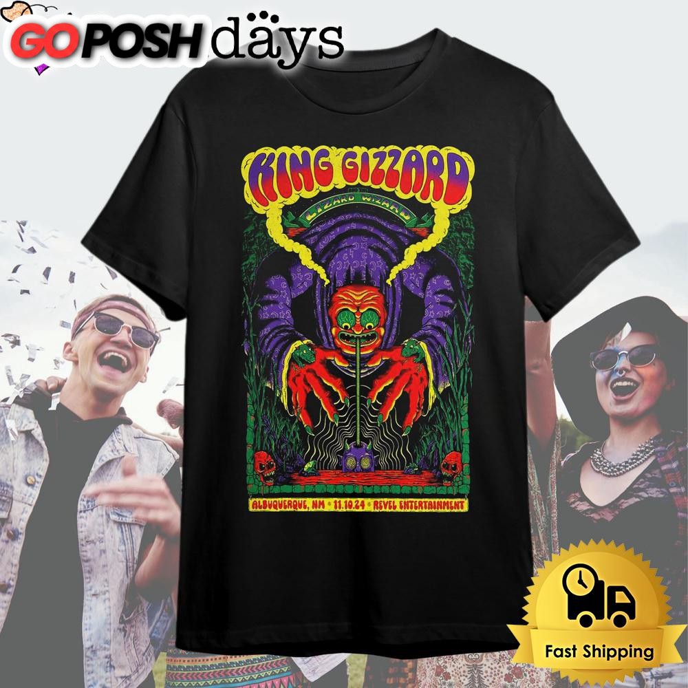 King Gizzard And The Lizard Wizard Tour At Albuquerque NM Nov 10 2024 T Shirt