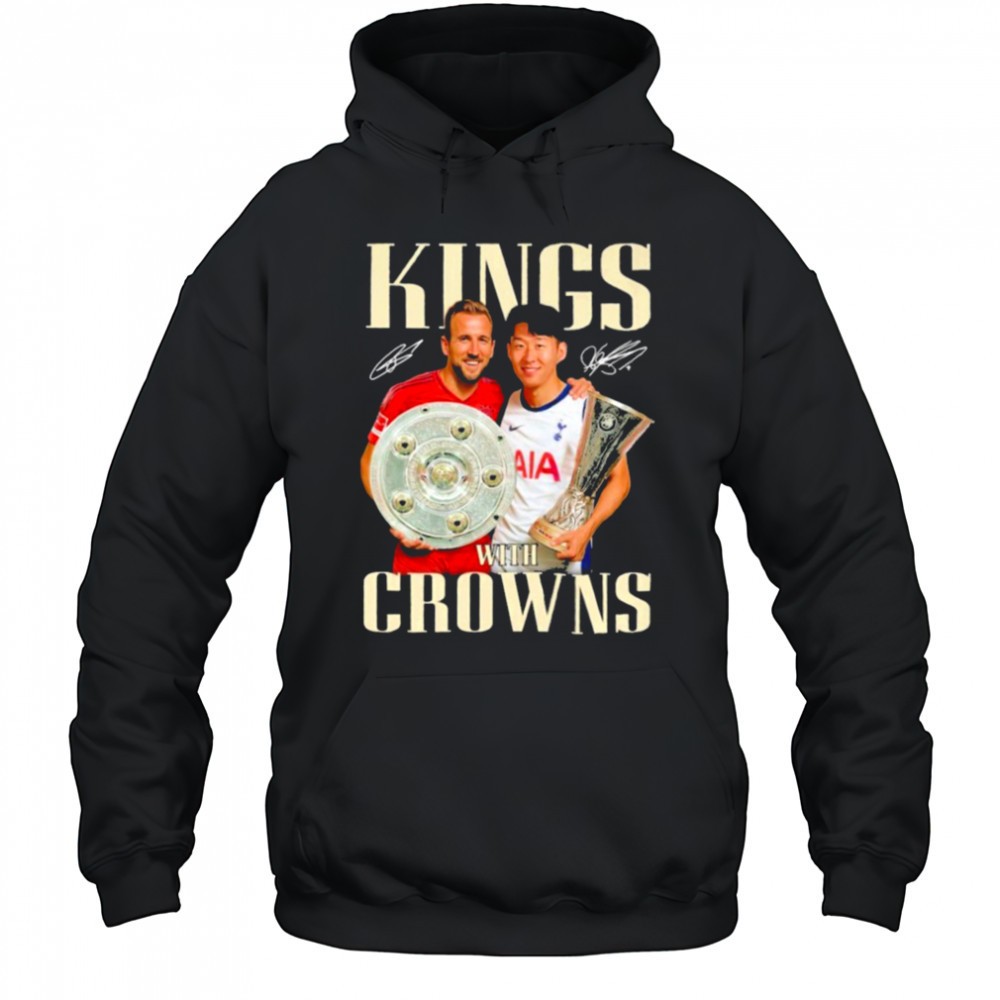 King With Crowns Son Heung Min x Harry Kane Signatures T shirts