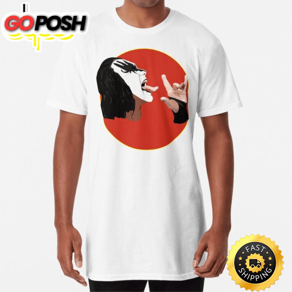 Kiss Gene Simmons Tongue Out White T-shirt