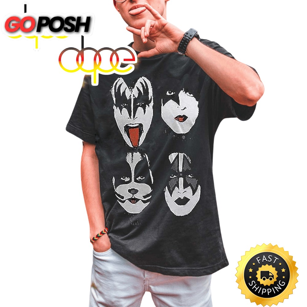 Kiss Mark Of The Demon Jumbo Faces T-shirt