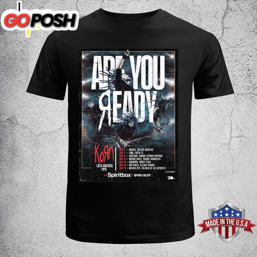 Korn Latin America 2026 Tour Unisex T-Shirt