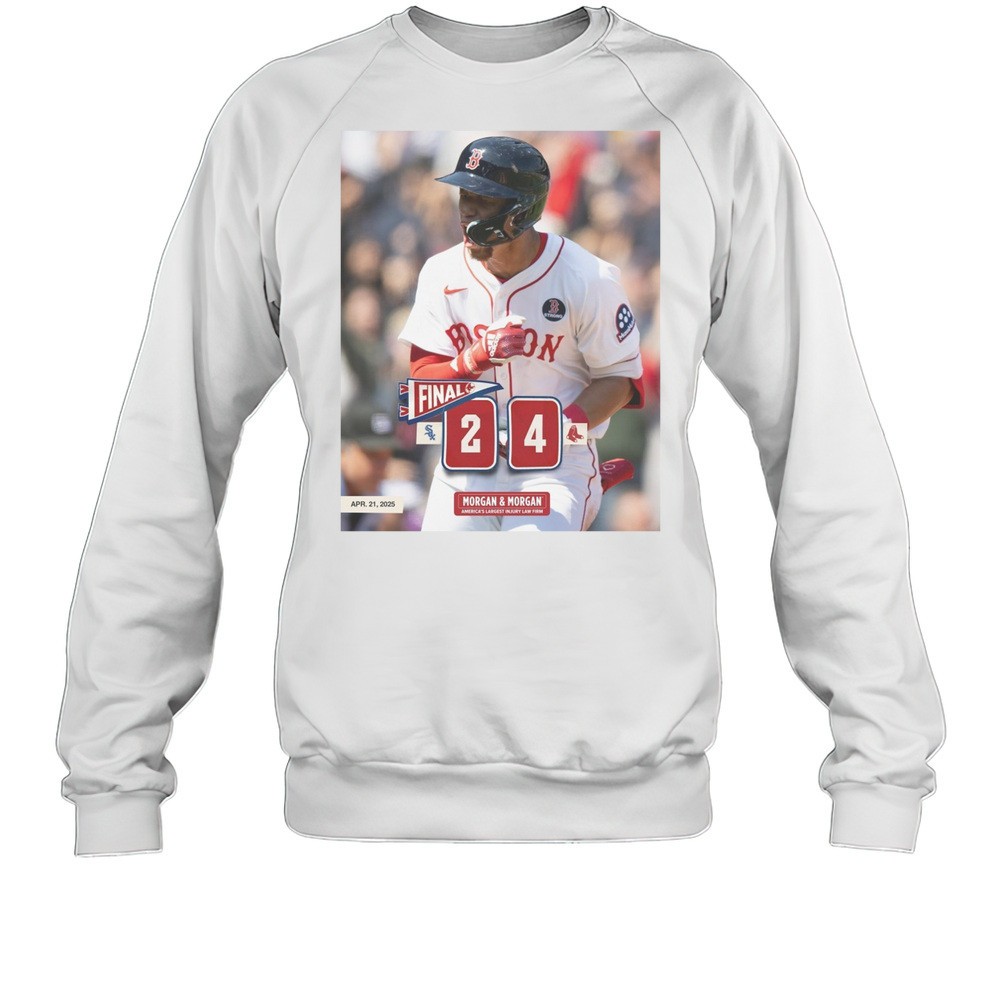 Kristian Campbell Boston Red Sox Win Chicago White Sox Final Score 4 2 Marathon Monday W Apr 21 2025 Poster T-shirt