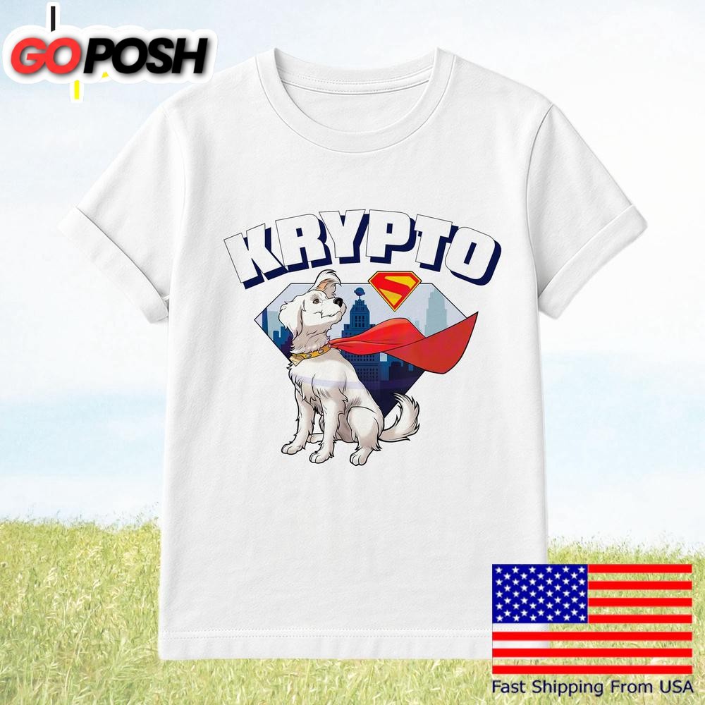 Krypto The Superdog Superman Dog Heroic Pose T-Shirt