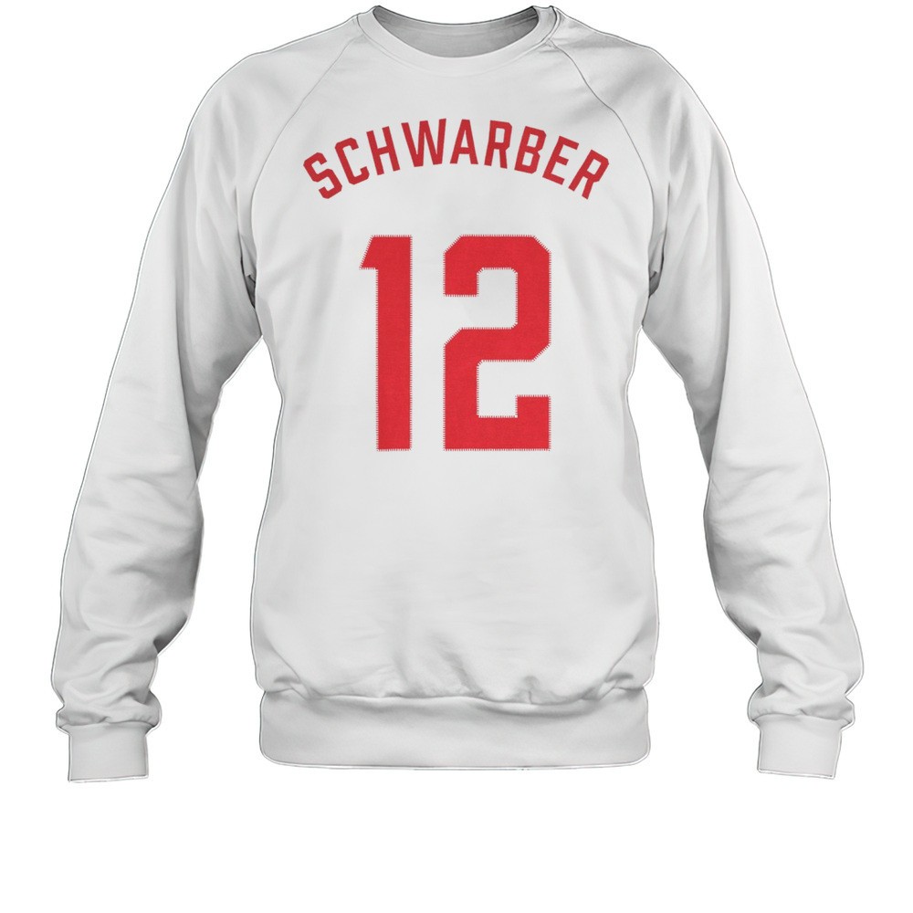 Kyle Schwarber Number 12 Philadelphia Phillies Mlb 2025 T-shirt