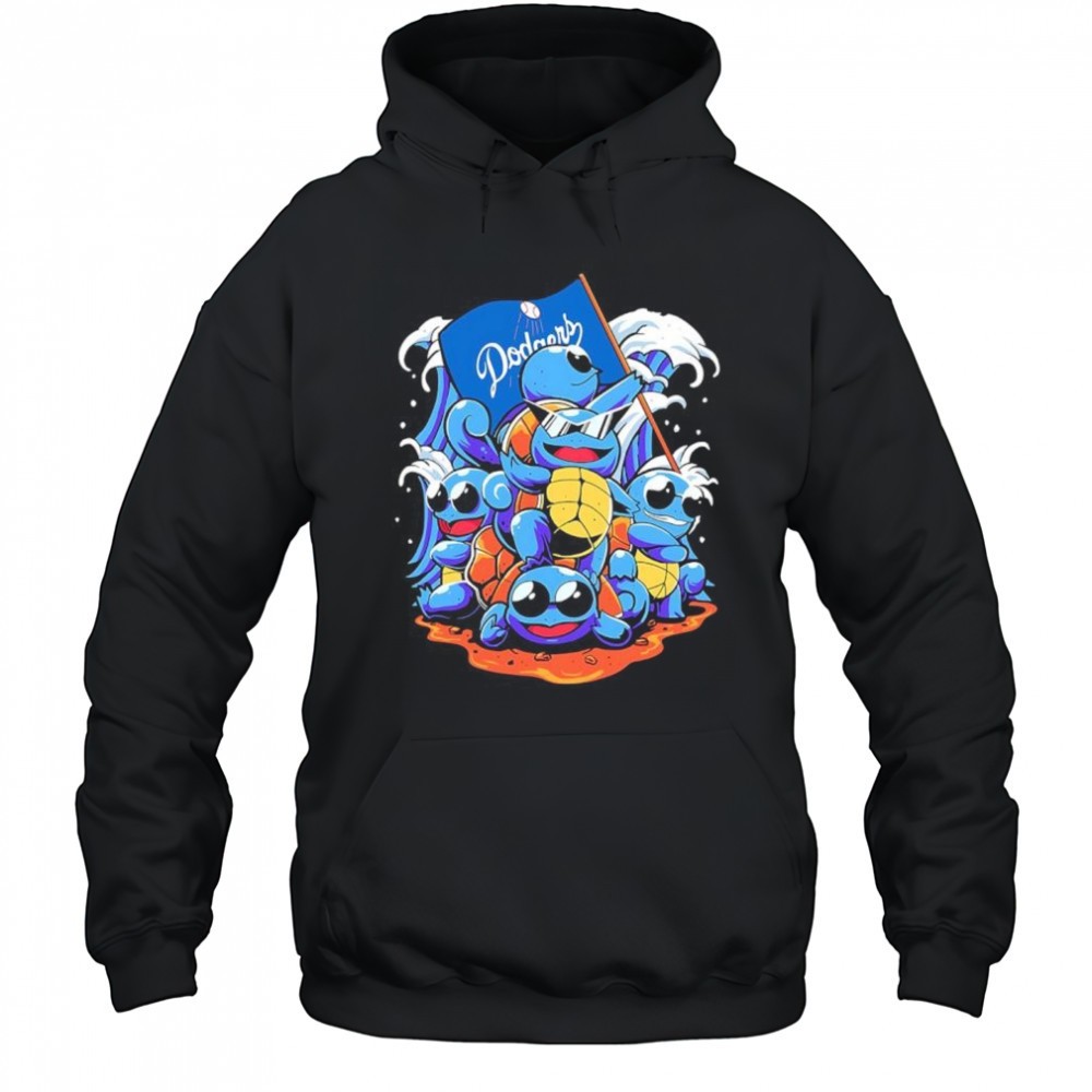 LA Dodgers x Squirtle Squad characters Wins shirt